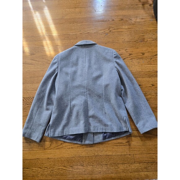 Vintage Andrea Viccaro Womens Wool & Cashmere Blend Gray Jacket Size 12 - Picture 5 of 7